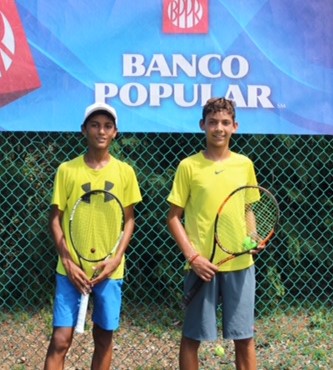 Boys 14 and under /16 and under -- Winner Harsh Banthia, Finalist Luca Hotze