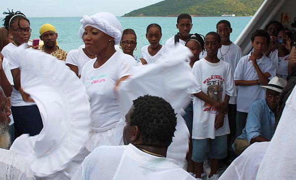 Caribbean Ritual Dancers' Nicole Smith shows off her Bamboula moves. (James Gardner photo)