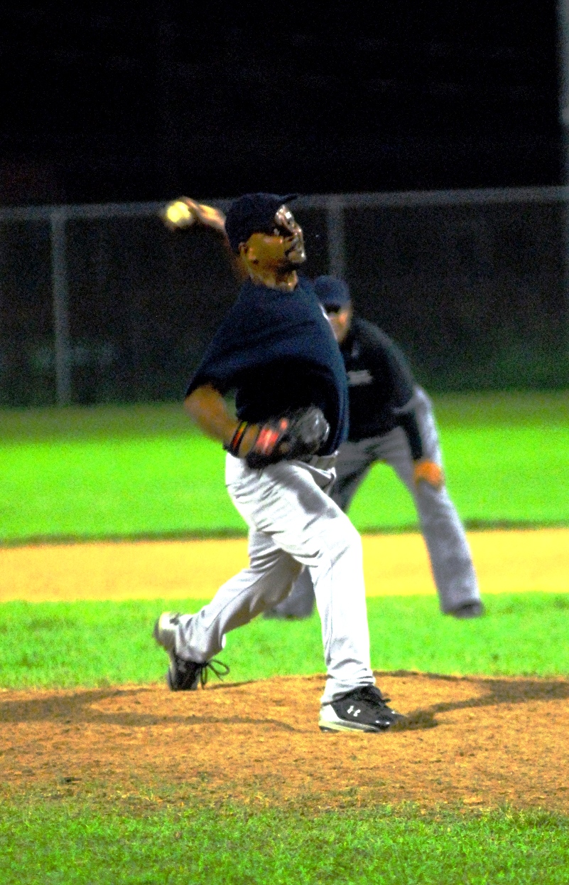 Yankees wily veteran Geronimo Newton was almost unhittable Sunday.