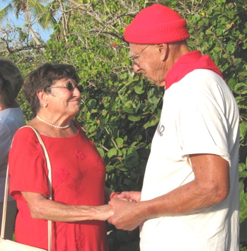St. John snowbirds John and Barbara Achzet take part in the 2010 vow renewal.