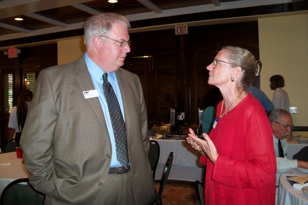Lloyd Lamm of the Pennsylvania Early Learning Investment Commission (left) and Community Foundation President Dee Baecher-Brown.