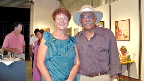 Jan and Andre McBean at a recent Haiti relief fundraiser.
