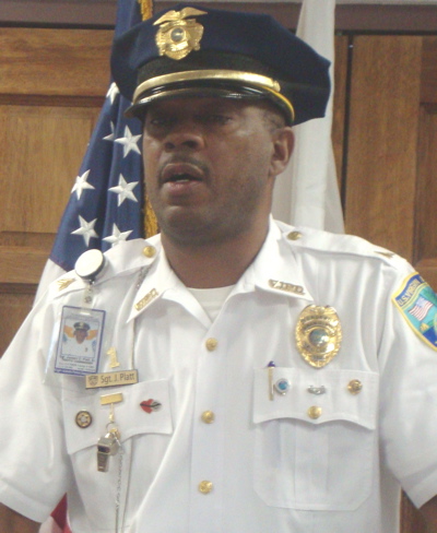 Sgt. Joseph Platt announces the “Over the Limit, Under Arrest” campaign Wednesday morning.