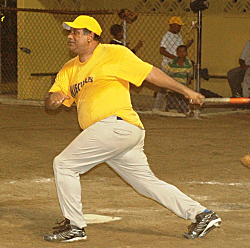 Injectables' Guido Schjang blasted a first inning, two-run homer.
