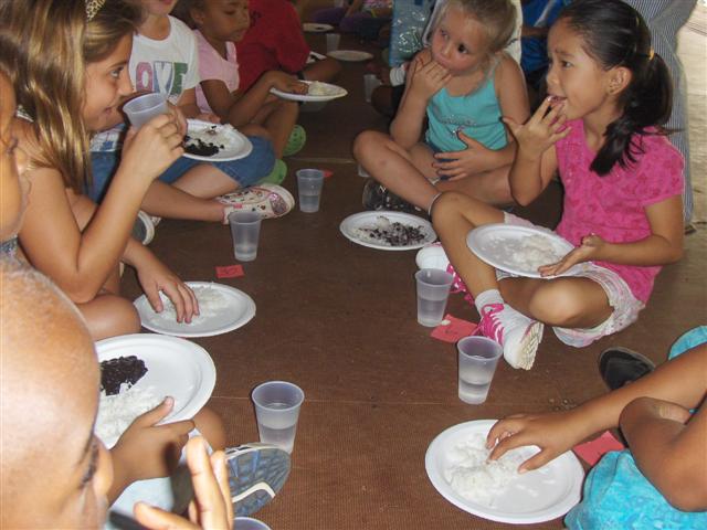 Tuesday's lunch was rice, beans and water for 80 percent of Montessori students.