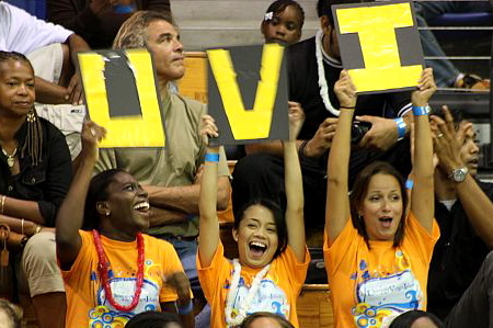 UVI fans support their team.