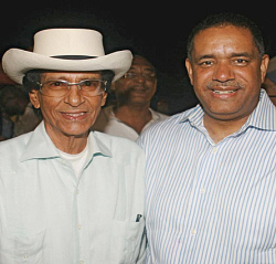Former Gov. Luis (left) and Gov. John deJongh Jr. in 2009.
