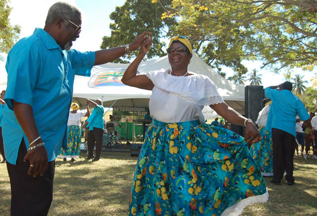 The Mungo Niles Cultural Dancers perform at Afternoon on the Green.