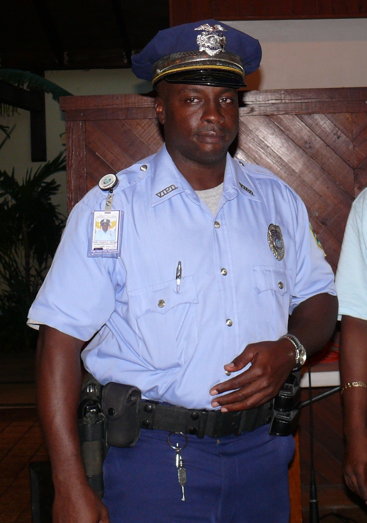 January Officer of the Month Vincent Heyliger.