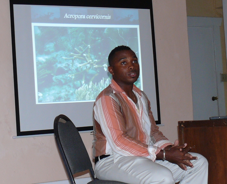 Kemit-Amon Lewis, coral conservation manager with The Nature Conservancy on St. Croix.