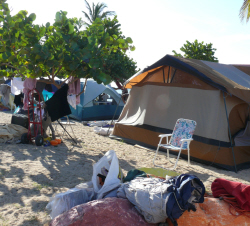 Tents at Cramer's Park. (Bill Kossler photo)