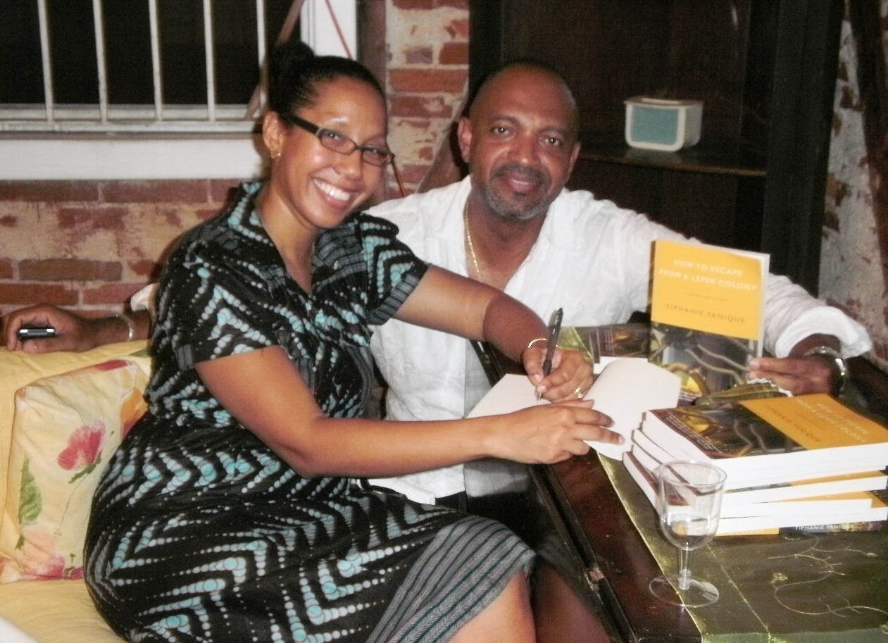 Tregenza Roach with author Tiphanie Yanique.