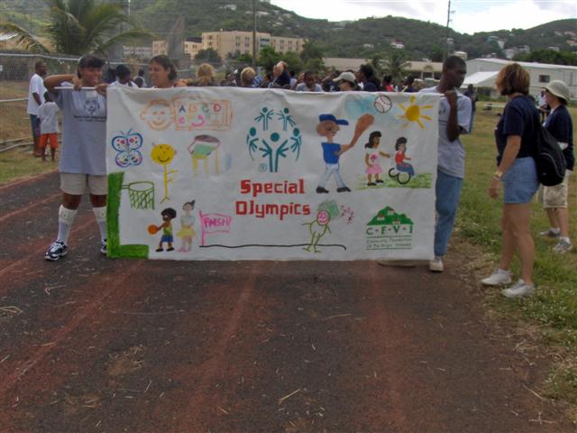 The athletes' parade before the games.