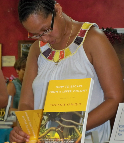 Tiphanie Yanique signs her book, 'How to Escape From a Leper Colony,' Saturday at Undercover Books.