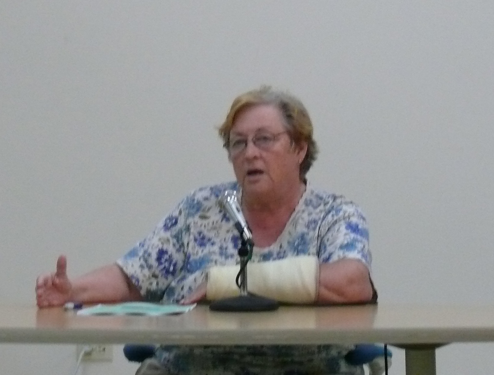 Richards Special Education teacher Marilyn Tonks spoke Tuesday about being assaulted by a student and suffering a fractured wrist.