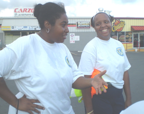 Tamara Rayner, left, and Pristeen Hamilton, co-founders of V.I. Walking Club Association.