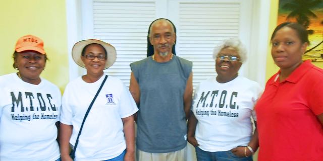 From left, MTOC staff member Rosemarie Fleming, Andrea Shillingford, Richard Gomez, Louise Petersen and Keyra Espirit.