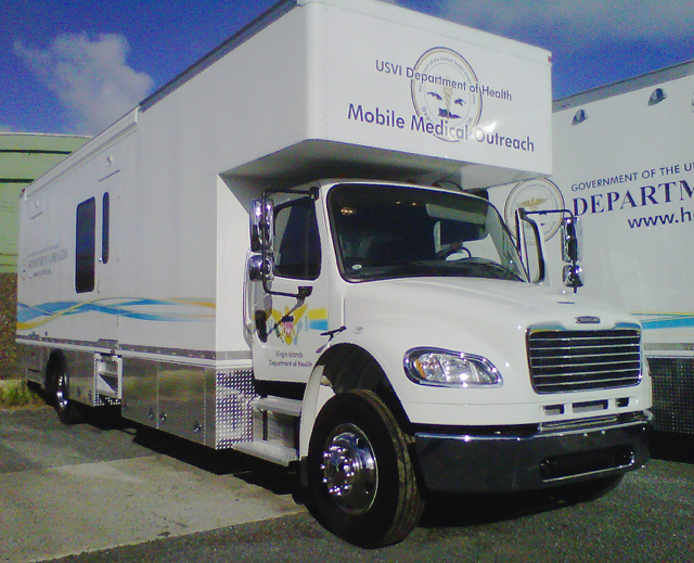 One of the territory's mobile clinics. (Photo provided by V.I. Department of Health)