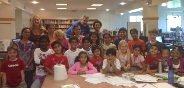 Math camp students at Antilles School. (Photo provided by Nils Hahnfeld)