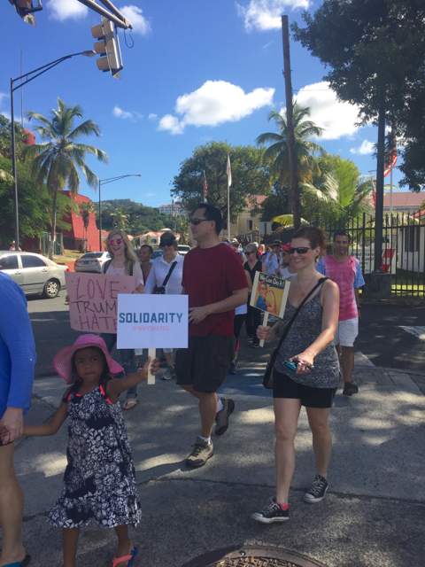 The Women's March brought out whole families. (Kelsey Nowakowski photo)