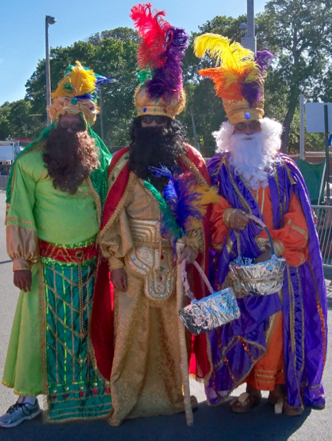 The Three Kings take part in the 2014 Crucian Christmas Festival parade.