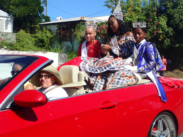 Miss St. Croix and other royalty lead the Children&rsquo;s Parade.åç