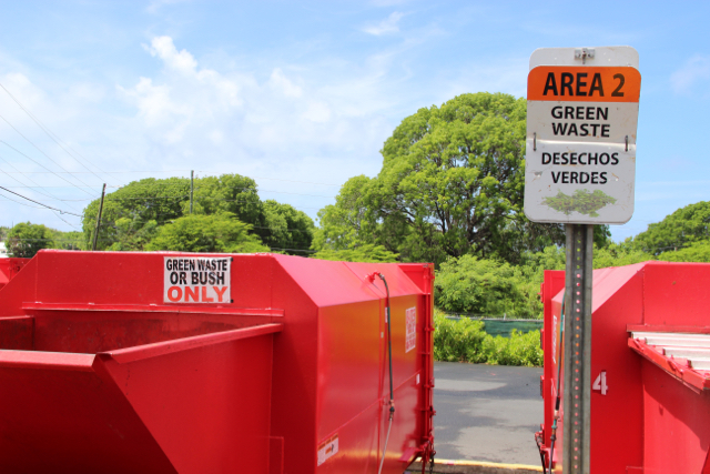 St. Croix residents can drop off their green waste at the Peter's Rest convenience center.