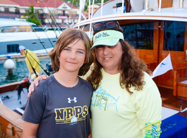 Zac and Melissa Murck put Never Say Never in the first day lead of the July Open Billfish Tournament. (Photo submitted by the V.I. Game Fishing Club)