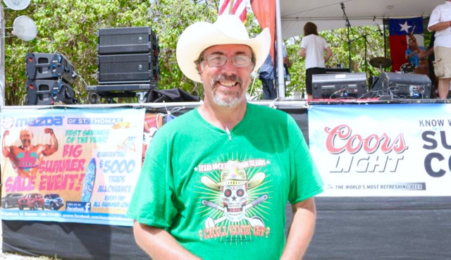 Texas Society President Erik Ackerson said cooking on the beach for a huge crowd is not as easy as it looks.