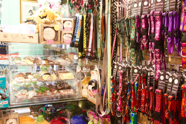 Dog leashes, collars and treats are among the many supplies at Style A Dog.