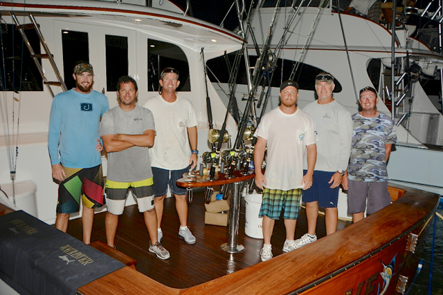 Team Wave Paver, from left, Ryan House, Garett Van Orman, Capt. Russel Sinclair, Steve Davis, Jr. Davis, Jerry Owens. (Photo by Dean Barnes)