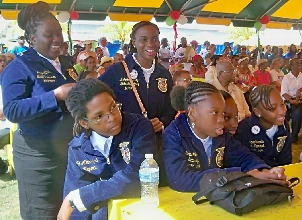 Members of the Future Farmers of America were honored at the fair's opening ceremony.