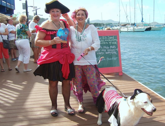 Jackie, with a natural eye patch, and Deborah Brummett and Rosemary Samuelson, won third place in the adult category.