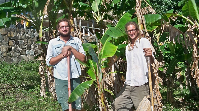 Travis McRae, right, and Ty McRae work at Discovery Grove.