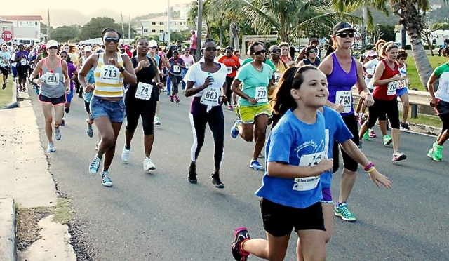 Hundreds of women took to the street for the 2014 Women's Jogger Jam. This year's Jam will take place Sunday. (Source file photo)