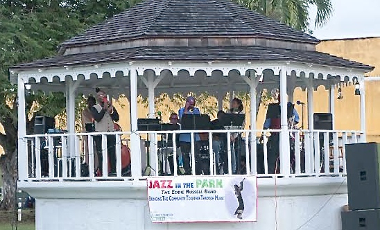 Musicians play in the gazebo. (Photo provided by Gayle Vanasse)