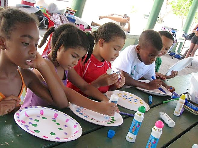 Young artists blossom at at St. Thomas Reformed Church camp, one of the oldest summer church programs on St. Thomas. (Photo provided by Sandy Smith)