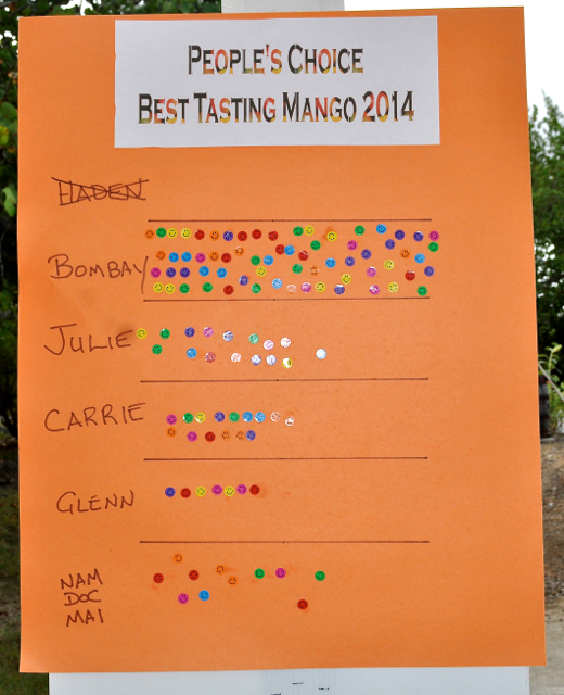 People voted the Bombay mango their favorite, and it wasn't event close.