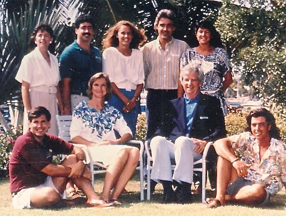 The Duomeng family at Bolongo Bay in 1990. (Photo provided Bolongo Bay)