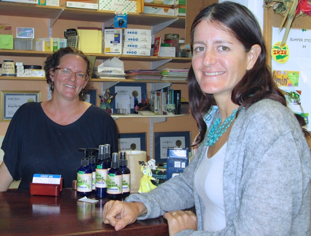 Anna Adams, left, and Clare Weaver at Keep Me Posted.