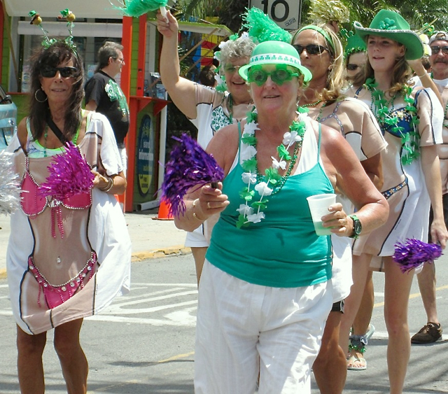 The Middle Aged Majorettes strut their stuff.