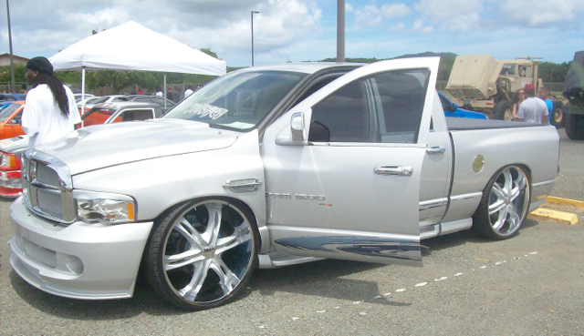 Chad Pringle's 2005 Dodge Ram truck on display Saturday at the V.I. Transportation Expo.