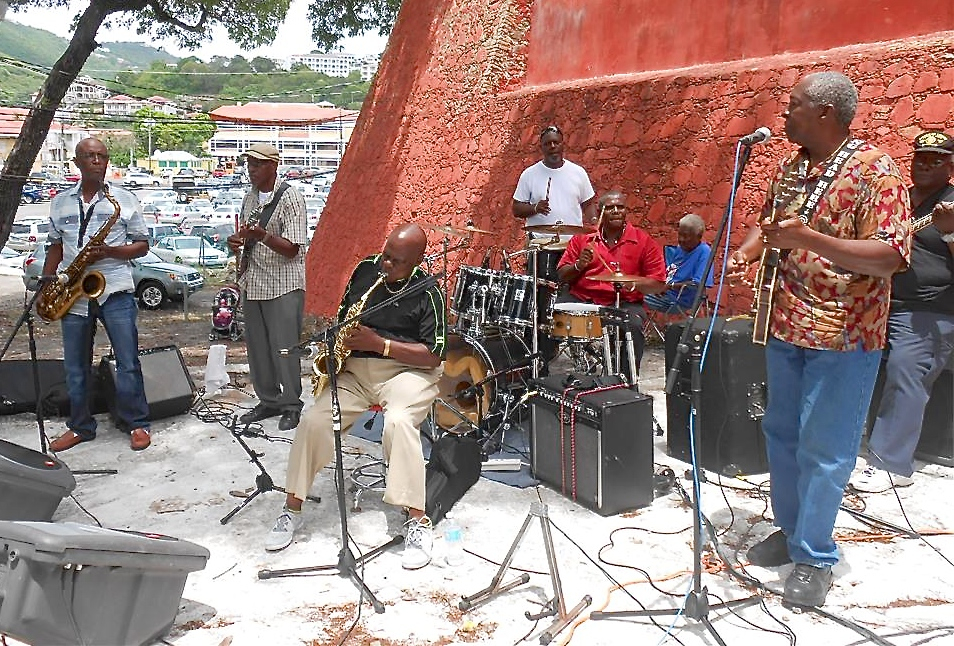 Milo's Kings band plays at Fort Christian for the Coal Pot Cook Off.