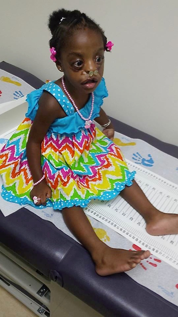 Synaii 'Princess' Thomas visits the doctor's office for a checkup. (Photo submitted by Judith Lewis-Figueroa)
