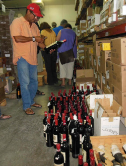 Former Vitelco owner Jeffrey Prosser's wines were auctioned off Saturday. (Bill Kossler photo)