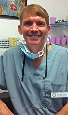 Dr. Andrew Buckley in his St. Thomas clinic.