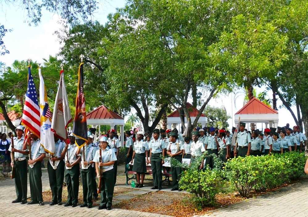 The Central High School JROTC was out in force for the Martin Luther King Jr. parade and ceremony Monday.