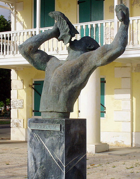 Frederiksted's 'Freedom' statue calls the community.