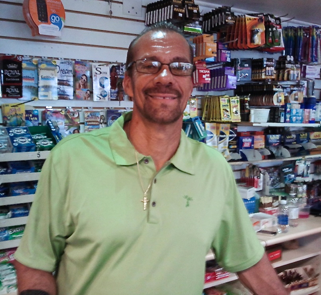 Jose Lima behind the counter.