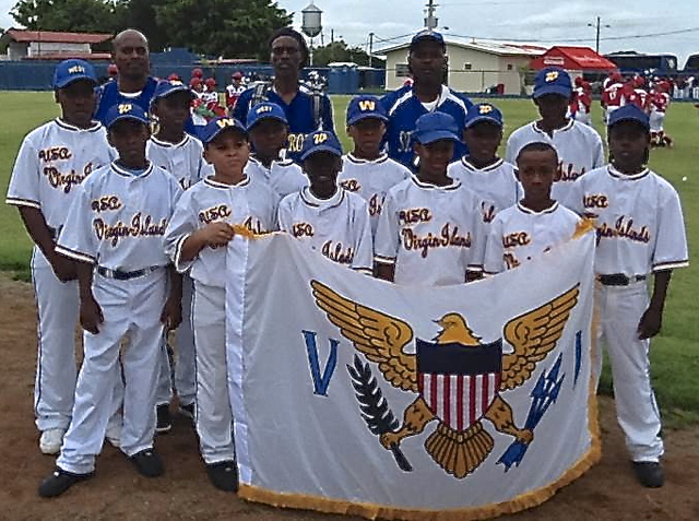 The V.I. 9-10 Little League team.